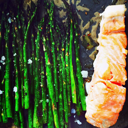 baked salmon and asparagus | breadonbutter