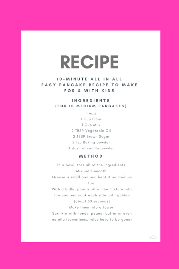 simple pancake recipe | breadonbutter